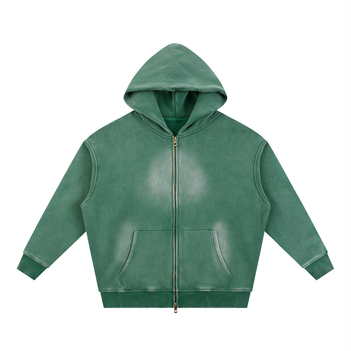 Felpa con cappuccio zip