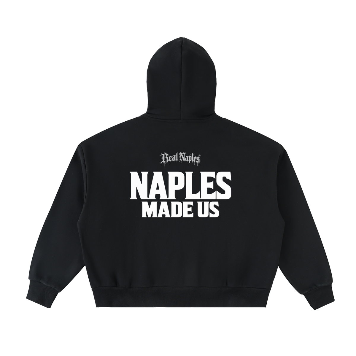Fleeced Full-Zip Boxy Hoodie