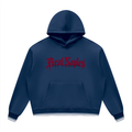 Felpa con cappuccio unisex oversize in pile con inserti a blocchi di colore