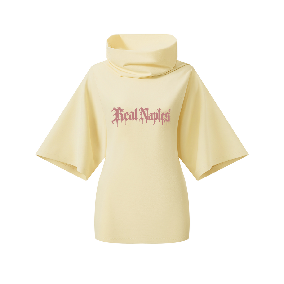 Pullover a collo alto con maniche a pipistrello