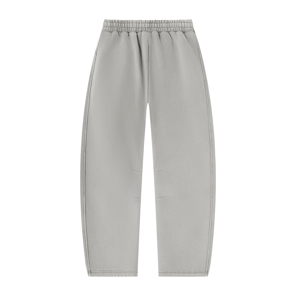 Pantaloni della tuta in pile con gamba a botte e effetto vintage unisex
