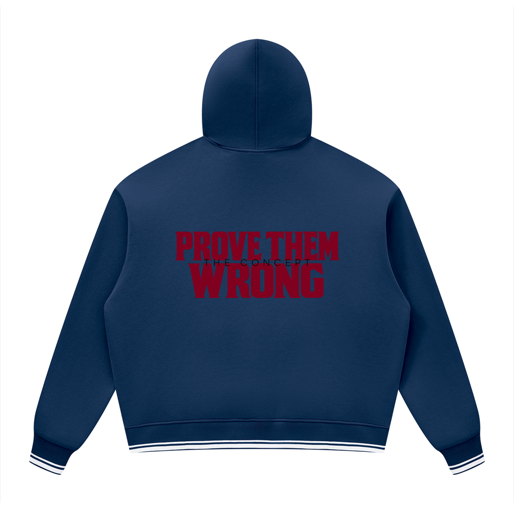 Felpa con cappuccio unisex oversize in pile con inserti a blocchi di colore